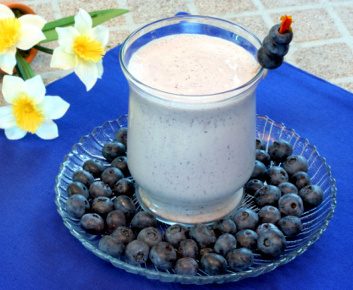 2. Le milk-shake poire-bleuets